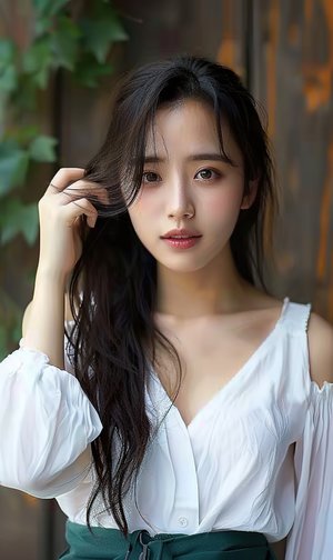 性感美女胸围自然呈现